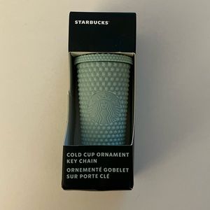 {Starbucks} Brand New Cold Cup Ornament Keychain in Mint